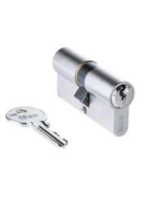 ISEO 5 pin Euro Double Cylinder 21mm/21mm Satin Nickel