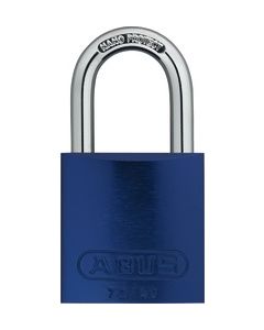 ABUS 72/40BLU Aluminium Key Differed Std Shackle Aluminium Padlock 72 Size 40mm