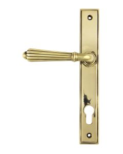 From The Anvil 45314 Aged Brass Hinton Slimline Lever Espag. Lock Set