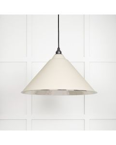 From The Anvil 45433TE Hammered Nickel Hockley Pendant in Teasel Hammered Nickel