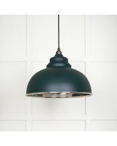 From The Anvil 45472DI Hammered Nickel Harborne Pendant in Dingle Hammered Nickel