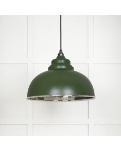 From The Anvil 45472H Hammered Nickel Harborne Pendant in Heath Hammered Nickel