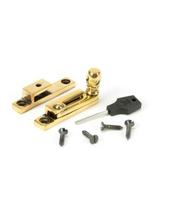 From The Anvil 45481 Aged Brass Mushroom Quadrant Fastener - Narrow Aged Brass