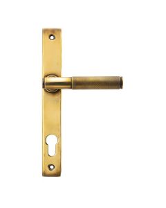 From The Anvil 45499 Aged Brass Brompton Slimline Lever Espag. Lock Set Aged Brass