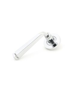 From The Anvil 45615 Polished Chrome Avon Round Lever on Rose Set (Plain) Polished Chrome