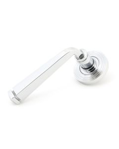From The Anvil 45617 Polished Chrome Avon Round Lever on Rose Set (Beehive) Polished Chrome