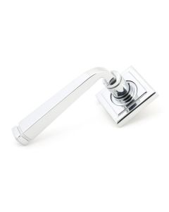 From The Anvil 45618 Polished Chrome Avon Round Lever on Rose Set (Square) Polished Chrome