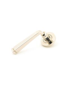 From The Anvil 45619 Polished Nickel Avon Round Lever on Rose Set (Plain) Polished Nickel