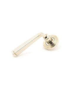 From The Anvil 45621 Polished Nickel Avon Round Lever on Rose Set (Beehive) Polished Nickel