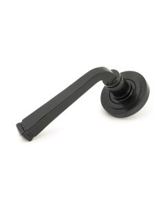 From The Anvil 45624 Black Avon Round Lever on Rose Set (Art Deco Rose)