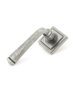 From The Anvil 45634 Pewter Avon Round Lever on Rose Set (Square Rose)