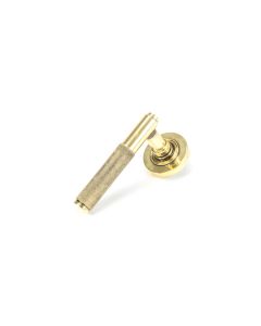 From The Anvil 45659 Aged Brass Brompton Lever on Rose Set (Plain) Aged Brass