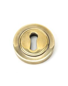 From The Anvil 45683 Aged Brass Round Escutcheon (Plain) Aged Brass