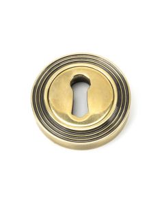 From The Anvil 45685 Aged Brass Round Escutcheon (Beehive) Aged Brass
