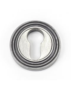 From The Anvil 45729 Pewter Round Euro Escutcheon (Beehive Rose)