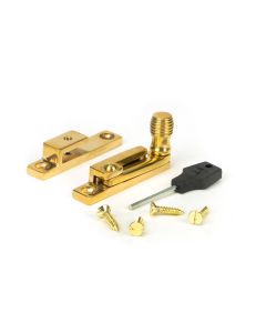 From The Anvil 45992 Polished Brass Beehive Quadrant Fastener - Narrow Polished Brass
