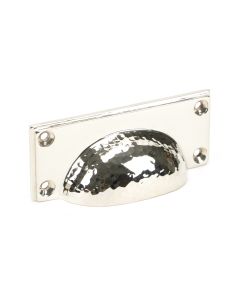 From The Anvil 46037 Polished Nickel Hammered Art Deco Drawer Pull