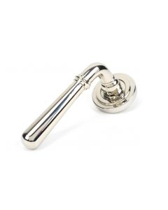 From The Anvil 46058 Polished Nickel Newbury Lever on Rose Set (Art Deco) Polished Nickel