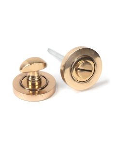 From The Anvil 46109 Polished Bronze Round Thumbturn Set (Plain) Polished Bronze