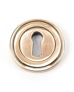 From The Anvil 46118 Polished Bronze Round Escutcheon (Art Deco) Polished Bronze