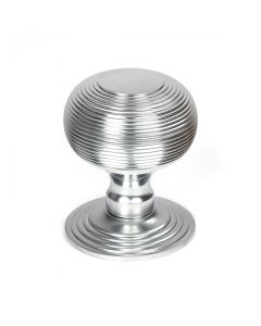 From The Anvil 46659 Satin Chrome Beehive Centre Door Knob Satin Chrome