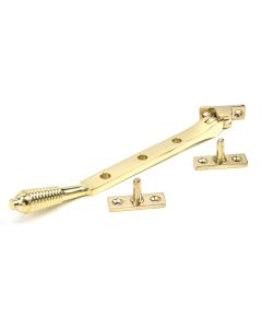 From The Anvil 46706 Polished Brass 8" Reeded Stay Polished Brass