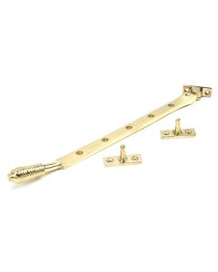 From The Anvil 46708 Polished Brass 12" Reeded Stay Polished Brass