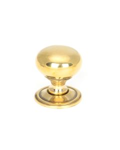 From The Anvil 46723 Aged Brass Mushroom Cabinet Knob 32mm Aged Brass