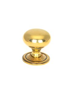 From The Anvil 46724 Aged Brass Mushroom Cabinet Knob 38mm Aged Brass