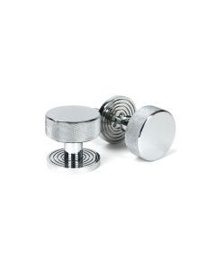 From The Anvil 46780 Polished Chrome Brompton Mortice/Rim Knob Set Beehive 63mm