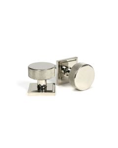 From The Anvil 46785 Polished Nickel Brompton Mortice/Rim Knob Set Square 63mm