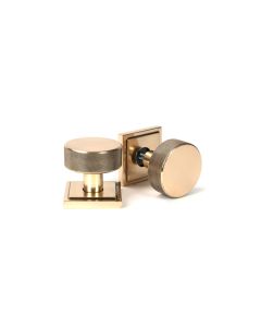 From The Anvil 46793 Polished Bronze Brompton Mortice/Rim Knob Set Square 63mm