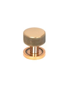 From The Anvil 46830 Polished Bronze Brompton Cabinet Knob - 25mm (Plain) Polished Bronze