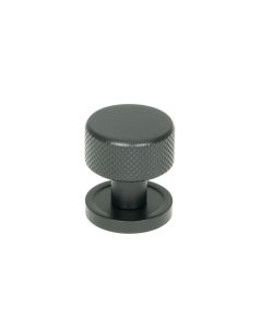 From The Anvil 46838 Matt Black Brompton Cabinet Knob - 25mm (Plain) Matt Black