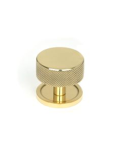 From The Anvil 46840 Polished Brass Brompton Cabinet Knob - 38mm (Plain) Polished Brass