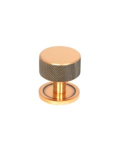 From The Anvil 46870 Polished Bronze Brompton Cabinet Knob - 32mm (Plain) Polished Bronze