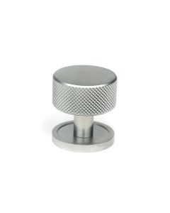 From The Anvil 46888 Satin Chrome Brompton Cabinet Knob - 32mm (Plain) Satin Chrome