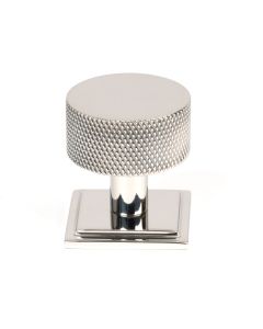 From The Anvil 46889 Polished SS (304) Brompton Cabinet Knob - 32mm (Square) Polished Stainless Steel