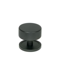 From The Anvil 47084 Matt Black Brompton Cabinet Knob - 38mm (Plain) Matt Black