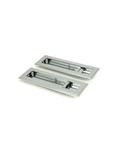 From The Anvil 47179 Polished Chrome 175mm Art Deco Rectangular Pull -Privacy Set Polished Chrome