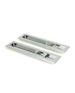 From The Anvil 47180 Polished Chrome 250mm Art Deco Rectangular Pull -Privacy Set Polished Chrome