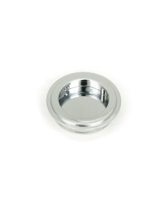 From The Anvil 47183 Polished Chrome 60mm Art Deco Round Pull Polished Chrome