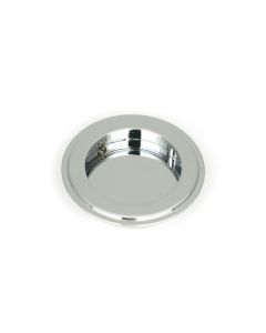 From The Anvil 47184 Polished Chrome 75mm Art Deco Round Pull Polished Chrome