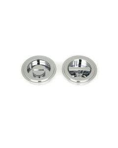 From The Anvil 47187 Polished Chrome 60mm Art Deco Round Pull - Privacy Set Polished Chrome