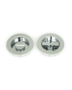 From The Anvil 47189 Polished Chrome 60mm Plain Round Pull - Privacy Set Polished Chrome