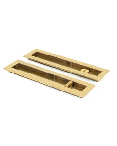 From The Anvil 48315 Aged Brass 250mm Plain Rectangular Pull - Privacy Set Aged Brass