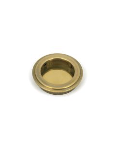 From The Anvil 48316 Aged Brass 60mm Art Deco Round Pull Aged Brass