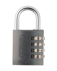 ABUS 145/40 Titanium B/EFSPP Titalium Std Shackle Combination Padlock 145 Size 40mm