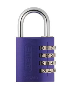 ABUS 145/40 Lilac B/EFSPP Lilac Std Shackle Combination Padlock 145 Size 40mm