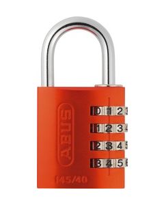 ABUS 145/40 Orange B/EFSPP Orange Std Shackle Combination Padlock 145 Size 40mm